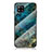 Custodia Silicone Gel Laterale Fantasia Modello Specchio Cover per Samsung Galaxy A42 5G Blu