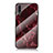 Custodia Silicone Gel Laterale Fantasia Modello Specchio Cover per Samsung Galaxy A50 Rosso