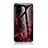 Custodia Silicone Gel Laterale Fantasia Modello Specchio Cover per Samsung Galaxy A51 4G Rosso