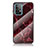 Custodia Silicone Gel Laterale Fantasia Modello Specchio Cover per Samsung Galaxy A52s 5G Rosso