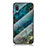 Custodia Silicone Gel Laterale Fantasia Modello Specchio Cover per Samsung Galaxy M02 Blu