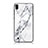 Custodia Silicone Gel Laterale Fantasia Modello Specchio Cover per Samsung Galaxy M10 Bianco