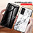 Custodia Silicone Gel Laterale Fantasia Modello Specchio Cover per Samsung Galaxy M13 4G