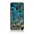Custodia Silicone Gel Laterale Fantasia Modello Specchio Cover per Samsung Galaxy M20 Blu