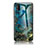 Custodia Silicone Gel Laterale Fantasia Modello Specchio Cover per Samsung Galaxy M21 Blu