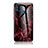 Custodia Silicone Gel Laterale Fantasia Modello Specchio Cover per Samsung Galaxy M21 Rosso