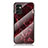 Custodia Silicone Gel Laterale Fantasia Modello Specchio Cover per Samsung Galaxy M23 5G Rosso