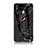 Custodia Silicone Gel Laterale Fantasia Modello Specchio Cover per Samsung Galaxy M40 Oro e Nero