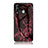 Custodia Silicone Gel Laterale Fantasia Modello Specchio Cover per Samsung Galaxy M40 Rosso