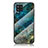 Custodia Silicone Gel Laterale Fantasia Modello Specchio Cover per Samsung Galaxy M42 5G Blu