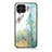 Custodia Silicone Gel Laterale Fantasia Modello Specchio Cover per Samsung Galaxy M53 5G Verde