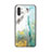 Custodia Silicone Gel Laterale Fantasia Modello Specchio Cover per Samsung Galaxy Note 10 5G Verde