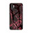 Custodia Silicone Gel Laterale Fantasia Modello Specchio Cover per Samsung Galaxy Note 10 Plus 5G Rosso