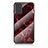 Custodia Silicone Gel Laterale Fantasia Modello Specchio Cover per Samsung Galaxy Note 20 5G Rosso