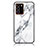 Custodia Silicone Gel Laterale Fantasia Modello Specchio Cover per Samsung Galaxy Note 20 Ultra 5G Bianco