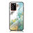 Custodia Silicone Gel Laterale Fantasia Modello Specchio Cover per Samsung Galaxy Note 20 Ultra 5G Verde