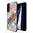 Custodia Silicone Gel Laterale Fantasia Modello Specchio Cover per Samsung Galaxy S21 5G