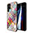 Custodia Silicone Gel Laterale Fantasia Modello Specchio Cover per Samsung Galaxy S22 Ultra 5G