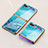 Custodia Silicone Gel Laterale Fantasia Modello Specchio Cover per Samsung Galaxy Z Flip