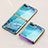 Custodia Silicone Gel Laterale Fantasia Modello Specchio Cover per Samsung Galaxy Z Flip 5G