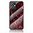 Custodia Silicone Gel Laterale Fantasia Modello Specchio Cover per Vivo T1 5G India Rosso