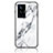 Custodia Silicone Gel Laterale Fantasia Modello Specchio Cover per Vivo X70 Pro 5G Bianco