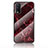 Custodia Silicone Gel Laterale Fantasia Modello Specchio Cover per Vivo Y30 Rosso