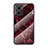 Custodia Silicone Gel Laterale Fantasia Modello Specchio Cover per Xiaomi Redmi 11 Prime 5G Rosso