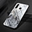 Custodia Silicone Gel Laterale Fantasia Modello Specchio Cover S01 per Huawei Nova 4e Grigio