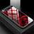 Custodia Silicone Gel Laterale Fantasia Modello Specchio Cover S01 per Samsung Galaxy A80 Rosso