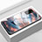 Custodia Silicone Gel Laterale Fantasia Modello Specchio Cover S02 per Huawei Honor V30 5G Marrone