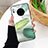 Custodia Silicone Gel Laterale Fantasia Modello Specchio Cover S02 per Huawei Mate 30 5G Verde