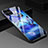 Custodia Silicone Gel Laterale Fantasia Modello Specchio Cover S02 per Huawei P40 Lite Blu