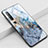 Custodia Silicone Gel Laterale Fantasia Modello Specchio Cover S02 per Xiaomi Mi 10 Pro Cielo Blu
