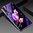 Custodia Silicone Gel Laterale Fiori Specchio Cover K01 per Huawei P20 Pro Rosa Caldo