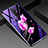 Custodia Silicone Gel Laterale Fiori Specchio Cover K01 per Xiaomi Redmi Note 8 Pro Rosa