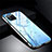 Custodia Silicone Gel Laterale Fiori Specchio Cover M01 per Apple iPhone 11 Pro Cielo Blu