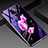 Custodia Silicone Gel Laterale Fiori Specchio Cover per Huawei Mate 30 Lite Rosa Caldo