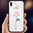 Custodia Silicone Gel Laterale Fiori Specchio Cover per Huawei P20 Lite