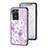 Custodia Silicone Gel Laterale Fiori Specchio Cover per OnePlus Nord N20 SE Lavanda