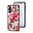 Custodia Silicone Gel Laterale Fiori Specchio Cover per Oppo A17