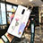 Custodia Silicone Gel Laterale Fiori Specchio Cover per Oppo Realme X