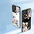 Custodia Silicone Gel Laterale Fiori Specchio Cover per Oppo Reno8 5G