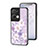 Custodia Silicone Gel Laterale Fiori Specchio Cover per Oppo Reno8 Pro 5G