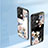 Custodia Silicone Gel Laterale Fiori Specchio Cover per Oppo Reno8 Pro 5G