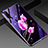 Custodia Silicone Gel Laterale Fiori Specchio Cover per Samsung Galaxy A70 Rosa Caldo