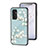 Custodia Silicone Gel Laterale Fiori Specchio Cover per Samsung Galaxy M13 4G