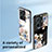 Custodia Silicone Gel Laterale Fiori Specchio Cover per Vivo iQOO Z6 Pro 5G