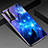 Custodia Silicone Gel Laterale Fiori Specchio Cover per Vivo X50 Pro 5G Cielo Blu