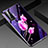 Custodia Silicone Gel Laterale Fiori Specchio Cover per Vivo X50 Pro 5G Rosa